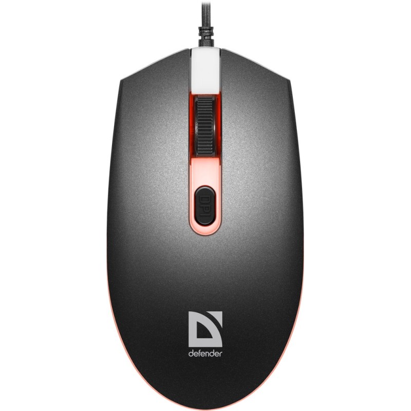 Игровая мышь (компьютерная мышь) Defender Dot MB-986 1000–1600 DPI, черная