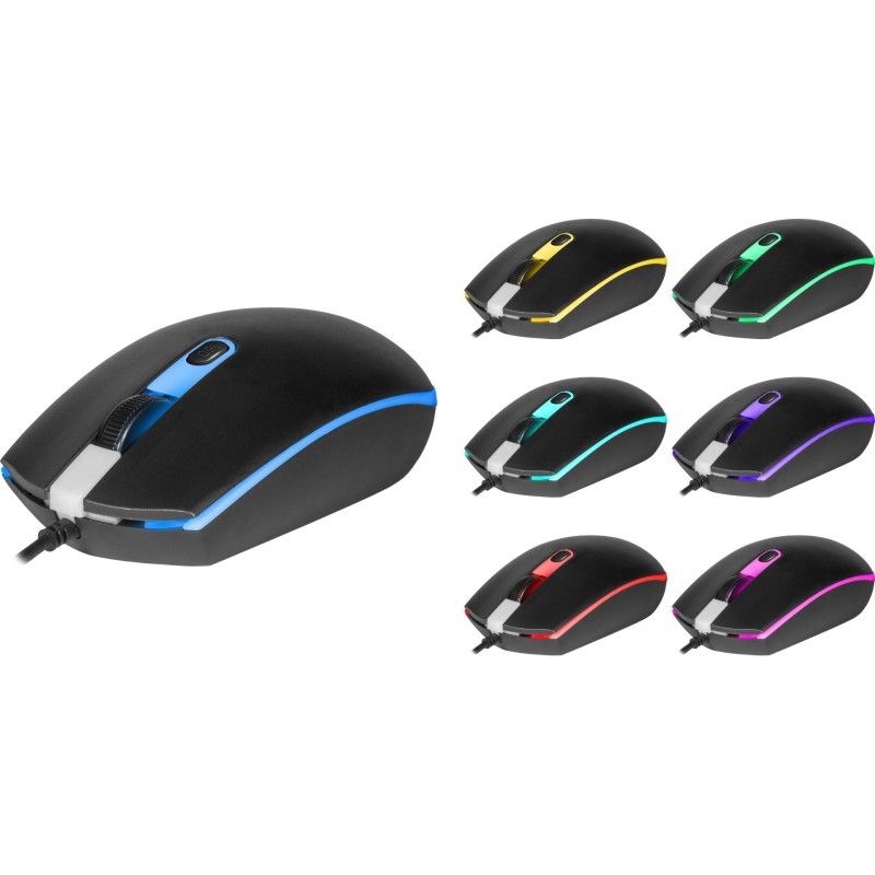 Игровая мышь (компьютерная мышь) Defender Dot MB-986 1000–1600 DPI, черная Игровая мышь (компьютерная мышь) Defender Dot MB-986 1000–1600 DPI, черная