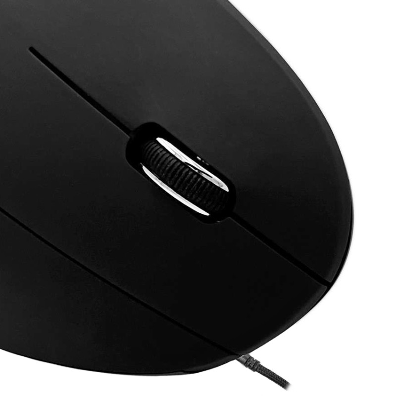 Вертикальная мышь (компьютерная мышка) Media-Tech VERTIC чёрная, 6400 dpi