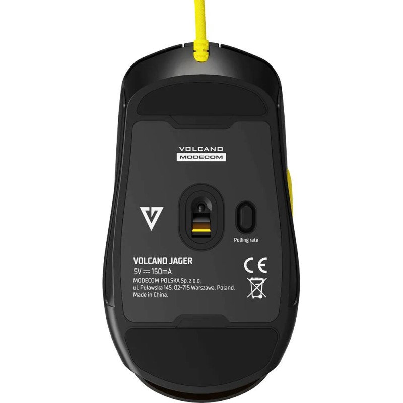 Игровая мышь (компьютерная мышь) Modecom Jager Volcano 12400 DPI, чёрная