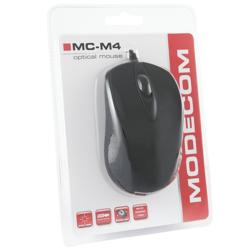 Дротова миша (комп’ютерна мишка) Modecom MC-M4.1 1200 dpi чорна