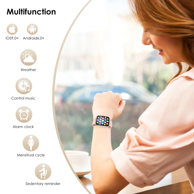 Смарт-часы (умные часы) Blackview R50 розовые