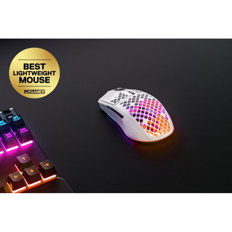 Ігрова мишка (геймерська миша) SteelSeries Aerox 3 Wireless Snow біла Ігрова мишка (геймерська миша) SteelSeries Aerox 3 Wireless Snow біла