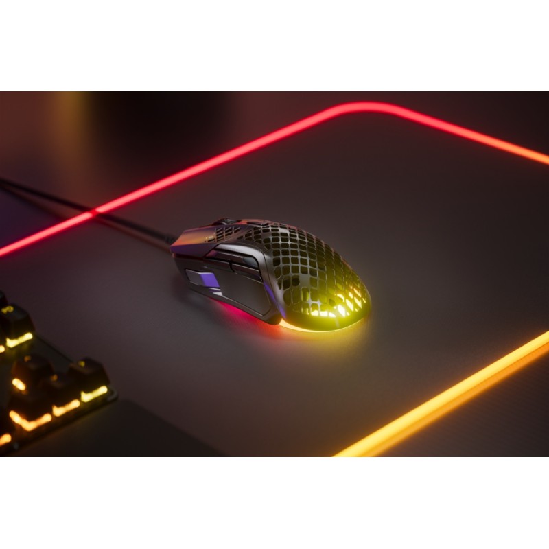 Ігрова мишка (геймерська миша) SteelSeries Aerox 5 18000 dpi, RGB, чорна