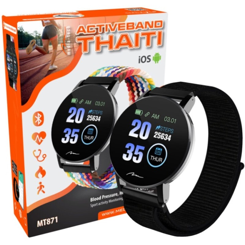 Смарт-часы (фитнес-браслет) Media-Tech Active-Band THAITI 1,3 Смарт-часы (фитнес-браслет) Media-Tech Active-Band THAITI 1,3
