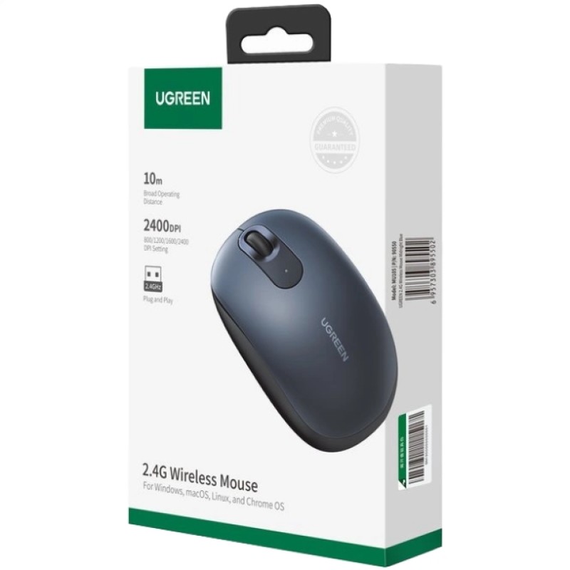 Бездротова мишка (компʼютерна миша) UGREEN MU105 2400 dpi, синя