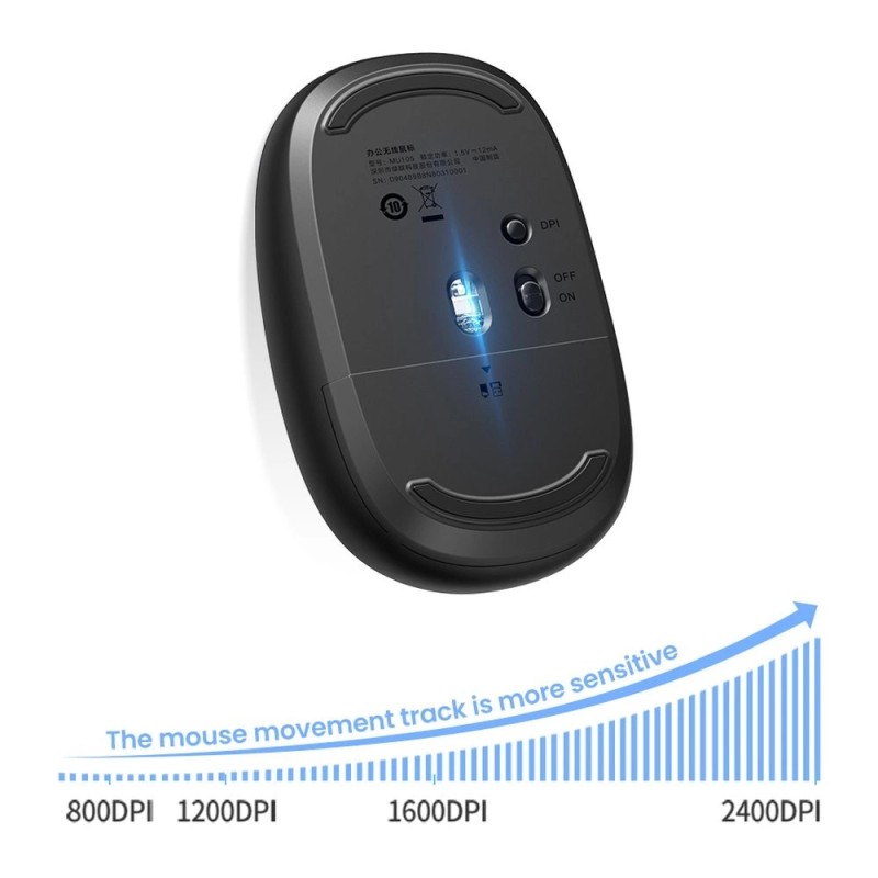Бездротова мишка (компʼютерна миша) UGREEN MU105 2400 dpi, синя
