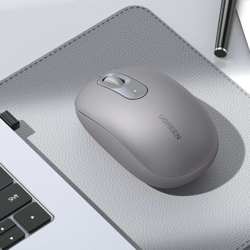 Мышь (беспроводная мышь) UGREEN MU105 2400 dpi, серая