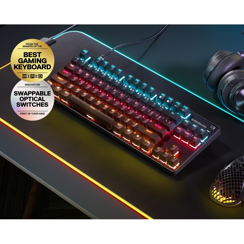 Ігрова оптична клавіатура (геймерська клавіатура) SteelSeries Apex 9 TKL UA OptiPoint TKL