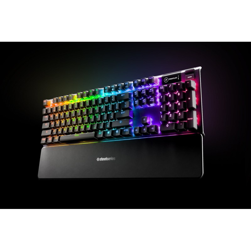Клавіатура ігрова (геймерська) SteelSeries Apex 5 Blue Switch повнорозмірна RGB Клавіатура ігрова (геймерська) SteelSeries Apex 5 Blue Switch повнорозмірна RGB