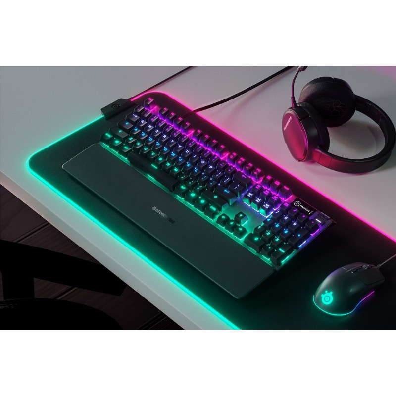 Клавіатура ігрова (геймерська) SteelSeries Apex 5 Blue Switch повнорозмірна RGB Клавіатура ігрова (геймерська) SteelSeries Apex 5 Blue Switch повнорозмірна RGB