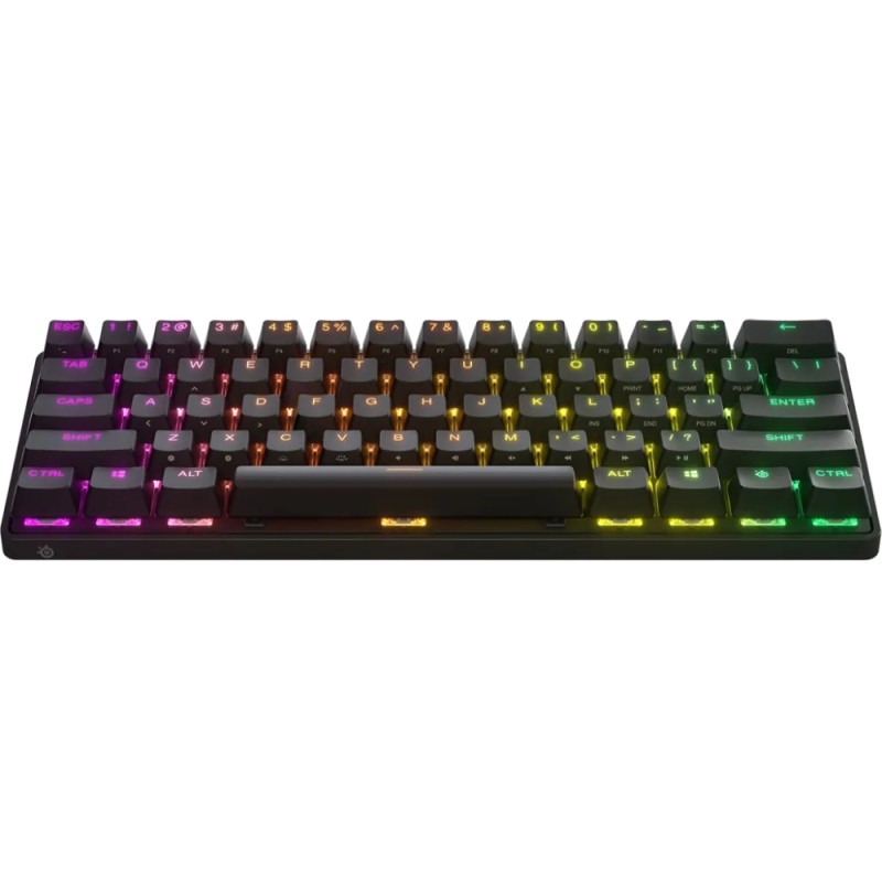 Клавиатура игровая (геймерская клавиатура) SteelSeries Apex Pro Mini WL чёрная компактная Клавиатура игровая (геймерская клавиатура) SteelSeries Apex Pro Mini WL чёрная компактная