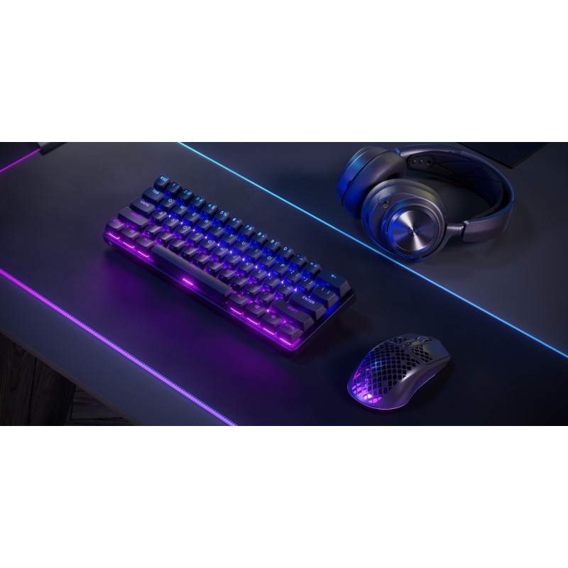 Клавиатура игровая (геймерская клавиатура) SteelSeries Apex Pro Mini WL чёрная компактная Клавиатура игровая (геймерская клавиатура) SteelSeries Apex Pro Mini WL чёрная компактная