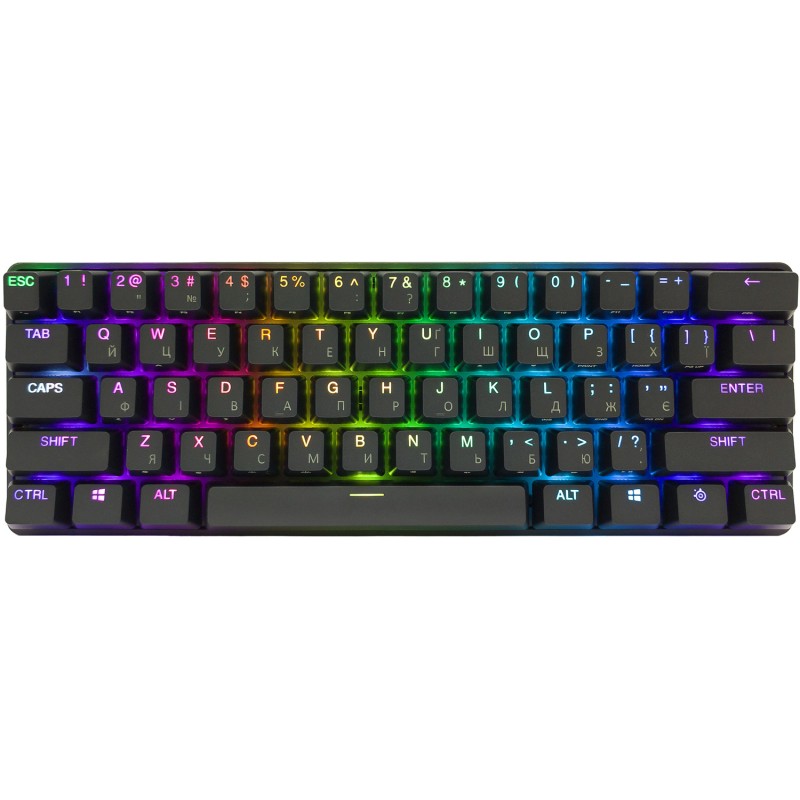 Клавиатура игровая (геймерская клавиатура) SteelSeries Apex Pro Mini WL чёрная компактная Клавиатура игровая (геймерская клавиатура) SteelSeries Apex Pro Mini WL чёрная компактная