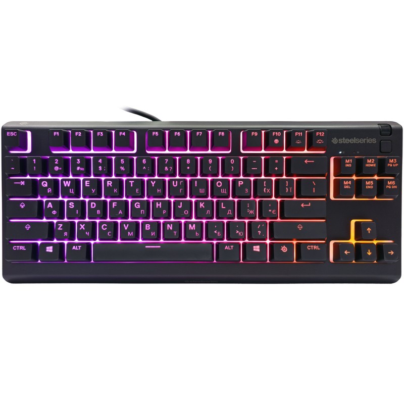 Ігрова клавіатура (клавіатура для ігор) SteelSeries Apex 3 TKL UA чорна