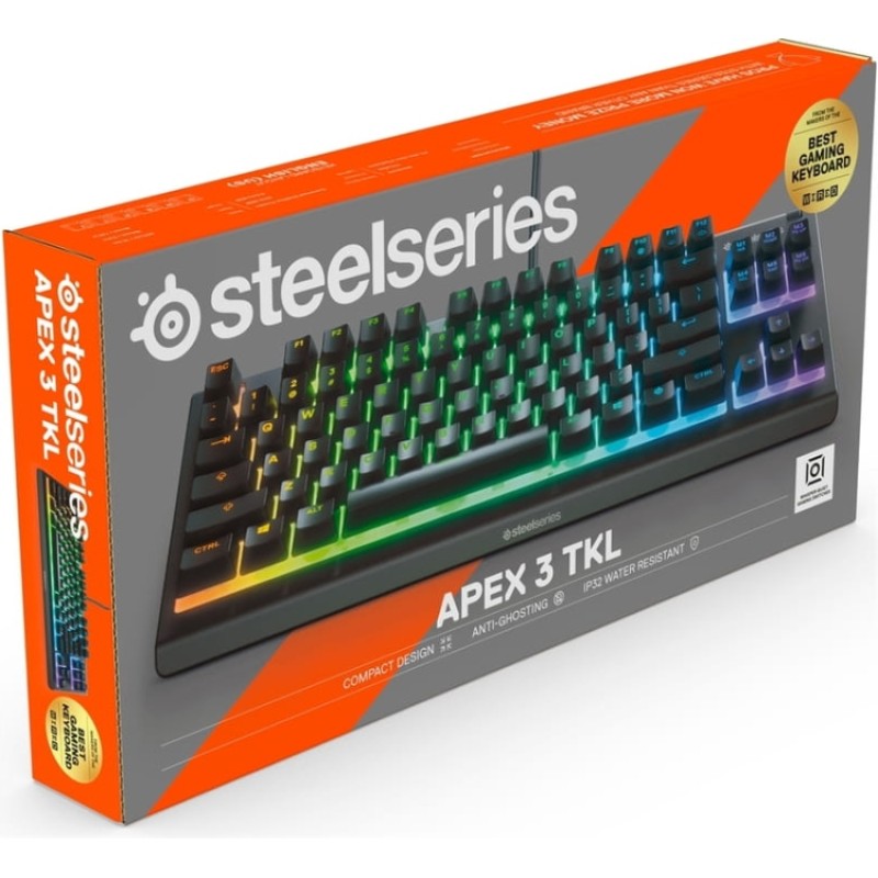 Ігрова клавіатура (клавіатура для ігор) SteelSeries Apex 3 TKL UA чорна