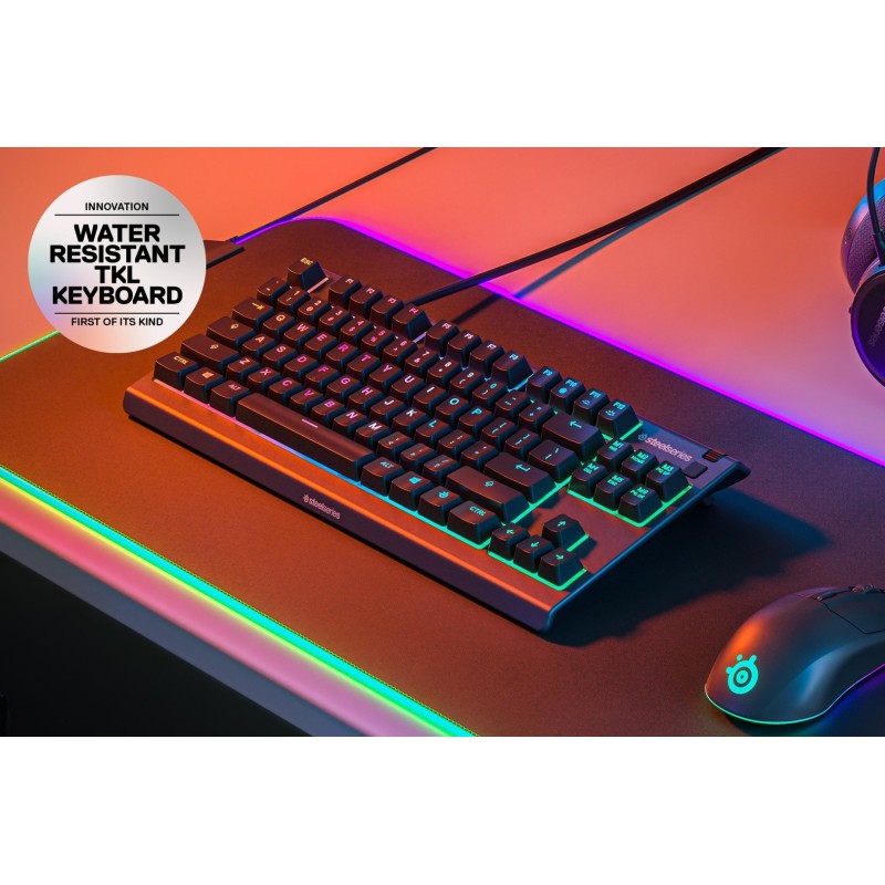 Ігрова клавіатура (клавіатура для ігор) SteelSeries Apex 3 TKL UA чорна