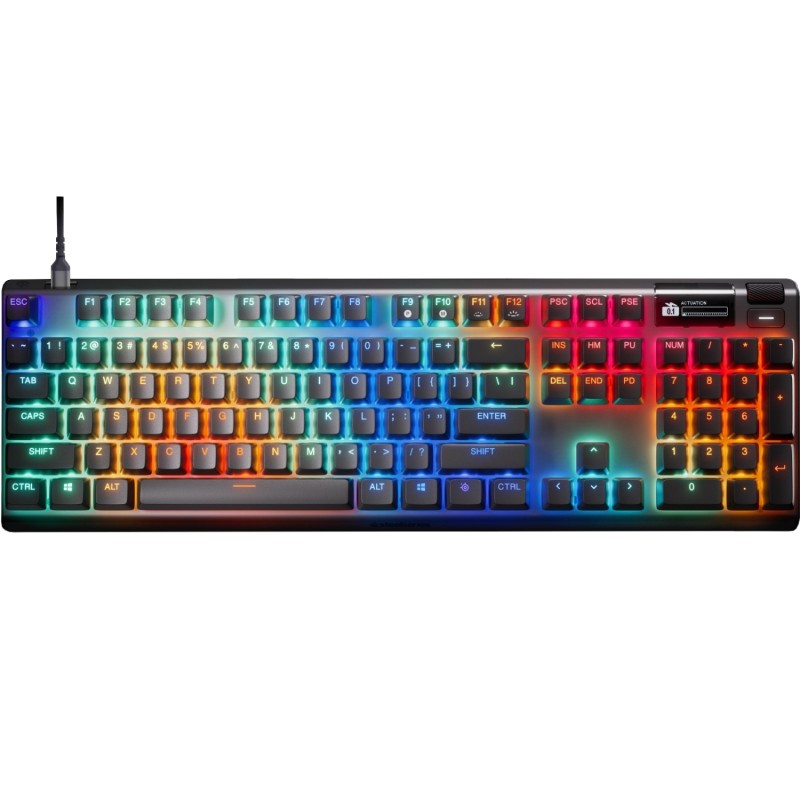 Клавіатура ігрова оптична (геймерська клавіатура) SteelSeries Apex Pro Gen 3 104 клавіші
