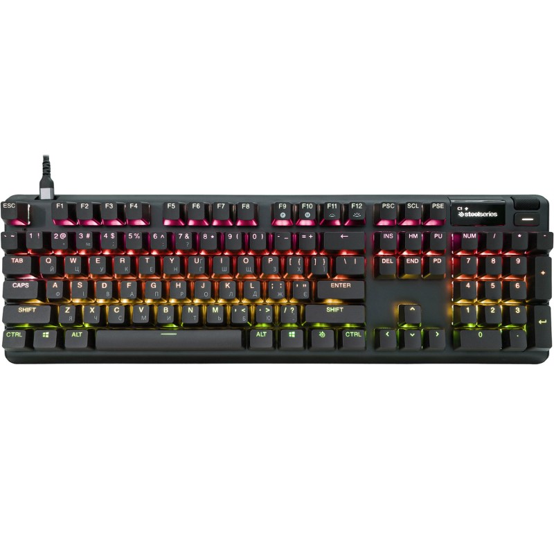Клавіатура ігрова оптична (геймерська клавіатура) SteelSeries Apex Pro Gen 3 104 клавіші Клавіатура ігрова оптична (геймерська клавіатура) SteelSeries Apex Pro Gen 3 104 клавіші