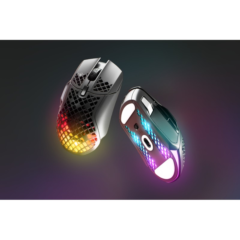 Ігрова миша (комп’ютерна мишка) SteelSeries Aerox 5 Wireless RGB 18000 dpi, чорна