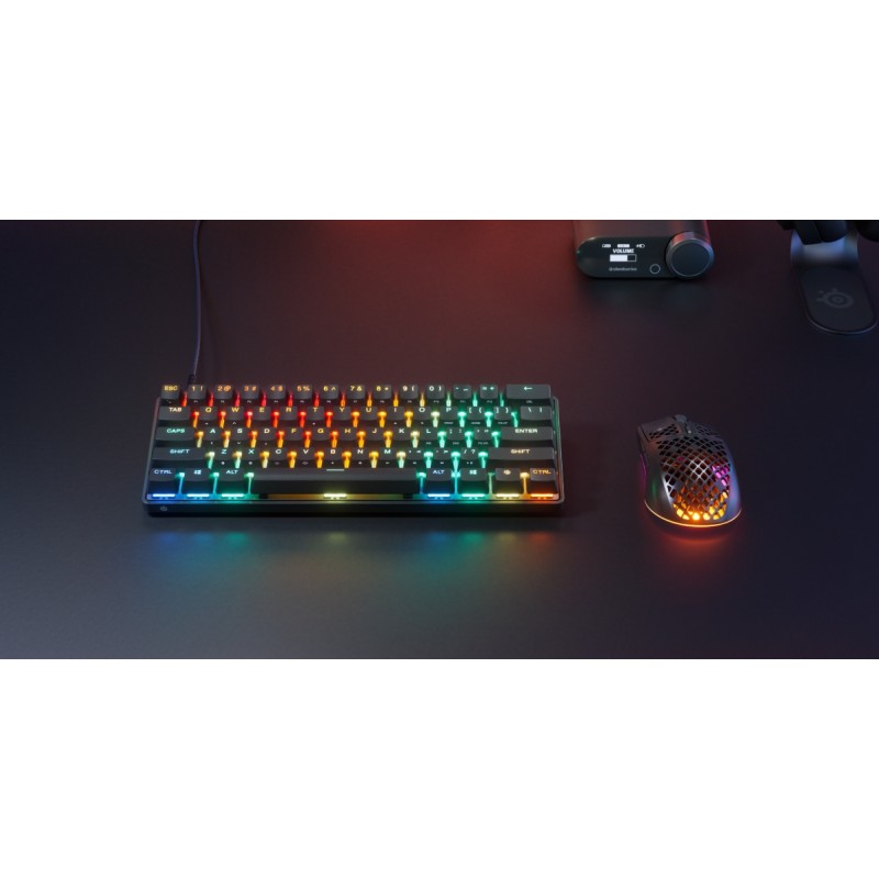 Игровая клавиатура (геймерская клавиатура) SteelSeries Apex Pro Mini Gen 3 UA HyperMagnetic, OLED, 61 клавиша