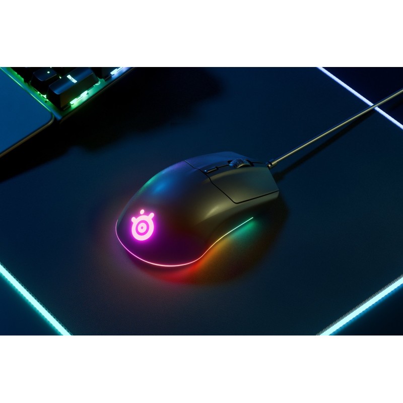 Ігрова мишка (геймерська миша) SteelSeries Rival 3 Gen 2 RGB чорна