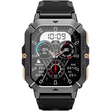 Смарт-часы (умные часы) Oukitel BT101 чёрные, AMOLED 2,02"