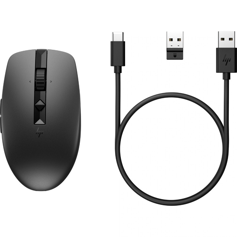 Мишка бездротова (бездротова миша) HP 710 Rechargeable Silent 3000 dpi чорна