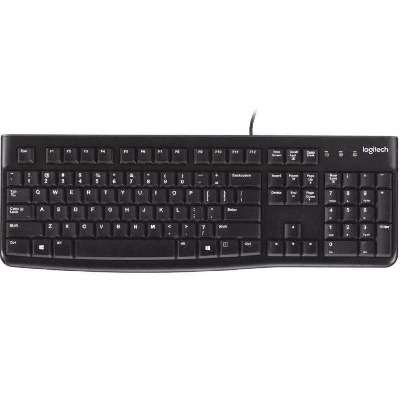 Клавіатура (кейборд) Logitech K120 UA USB чорна