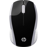 Бездротова мишка (комп’ютерна миша) HP 200 Pike Silver Wireless Mouse 1000 dpi, чорно-срібляста