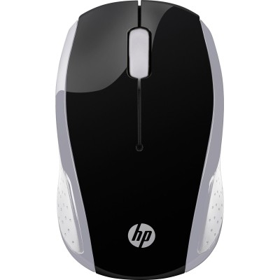 Бездротова мишка (комп’ютерна миша) HP 200 Pike Silver Wireless Mouse 1000 dpi, чорно-срібляста Бездротова мишка (комп’ютерна миша) HP 200 Pike Silver Wireless Mouse 1000 dpi, чорно-срібляста
