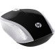 Беспроводная мышь (компьютерная мышка) HP 200 Pike Silver Wireless Mouse 1000 dpi, чёрно-серебристая