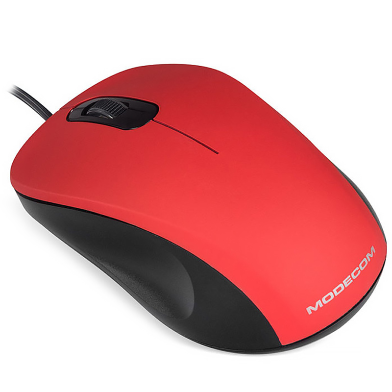 Дротова мишка (комп'ютерна миша) Modecom MC-M10S 1000 dpi, червона