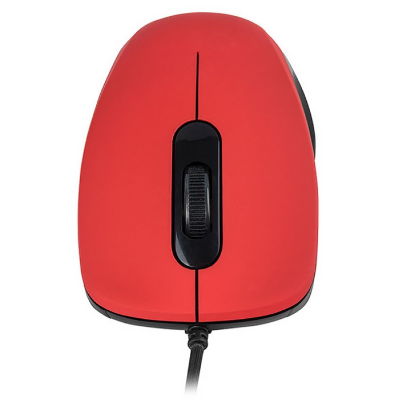Дротова мишка (комп'ютерна миша) Modecom MC-M10S 1000 dpi, червона