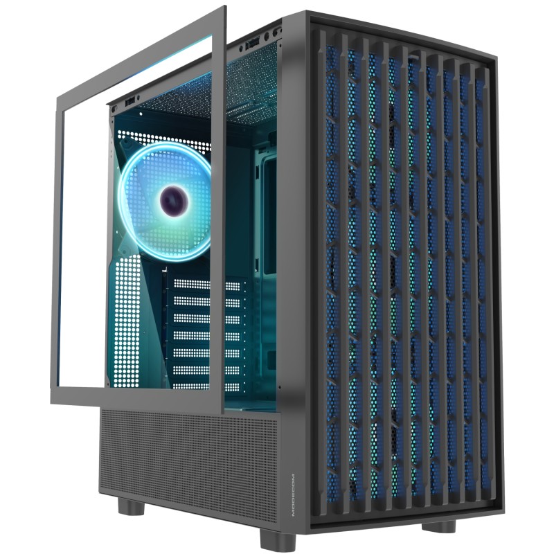Корпус (комп'ютерний корпус) Modecom BREEZE Black, 4 ARGB вентилятори, без БЖ Корпус (комп'ютерний корпус) Modecom BREEZE Black, 4 ARGB вентилятори, без БЖ