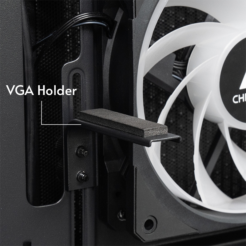 Корпус (системный блок) Chieftec VISTA GT-01B-OP ATX, 3 вентилятора A-RGB, чёрный Корпус (системный блок) Chieftec VISTA GT-01B-OP ATX, 3 вентилятора A-RGB, чёрный