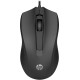 Мышь проводная (компьютерная мышь) HP 100 чёрная