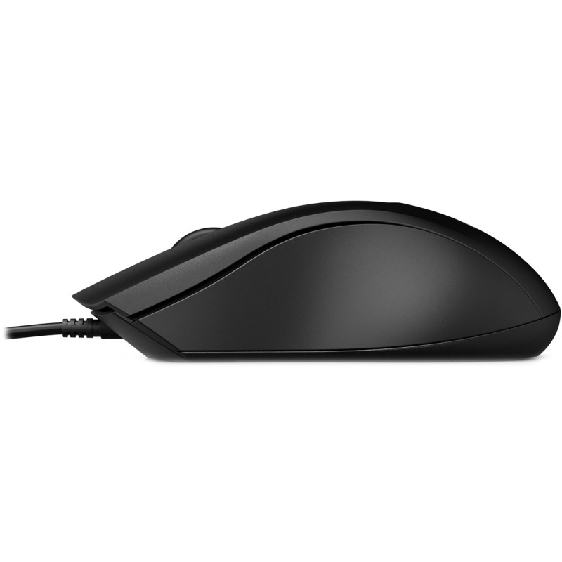 Мышь проводная (компьютерная мышь) HP 100 чёрная