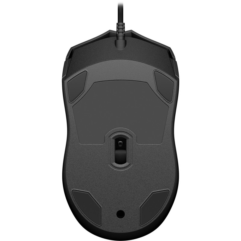 Мышь проводная (компьютерная мышь) HP 100 чёрная