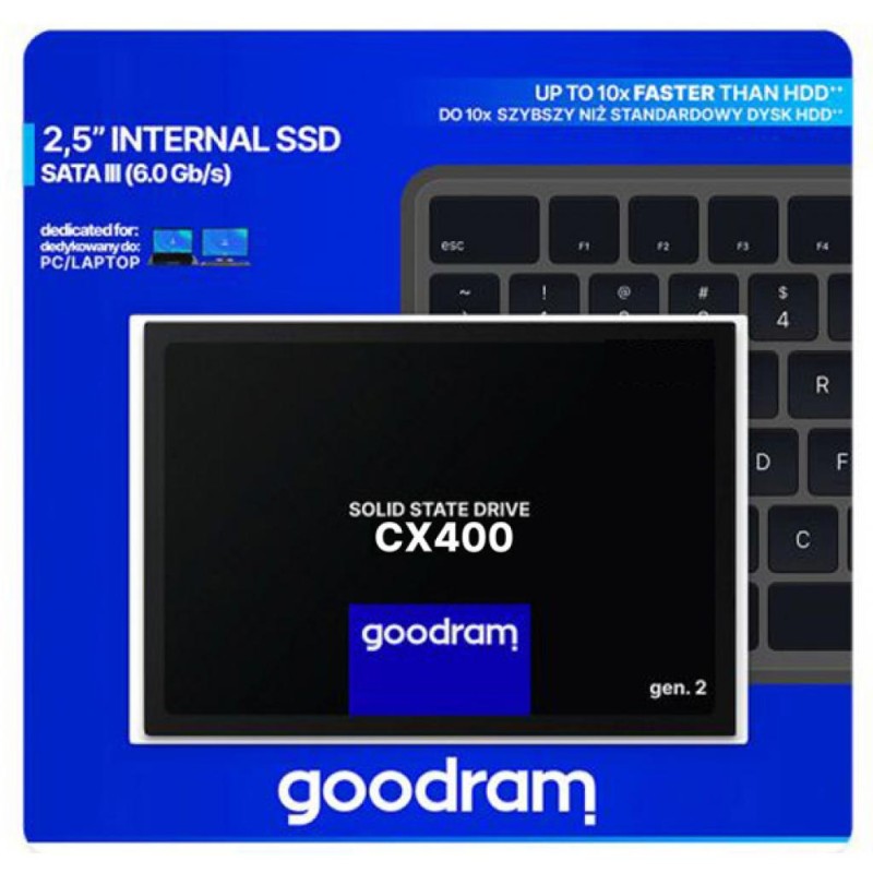 SSD-накопитель (твердотельный диск) GoodRAM CX400 512 ГБ SATA III
