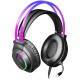 Игровая гарнитура (наушники с микрофоном) Defender Flame RGB, чёрная, кабель 2 м