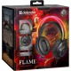 Игровая гарнитура (наушники с микрофоном) Defender Flame RGB, чёрная, кабель 2 м