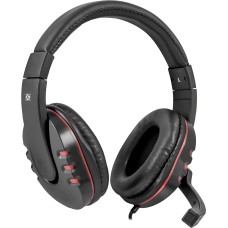 Игровая гарнитура (наушники с микрофоном) Defender Warhead G-160 чёрно-красная
