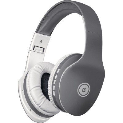 Гарнітура (навушники з мікрофоном) Defender FreeMotion B525 Bluetooth + 3,5 мм, біло-сіра