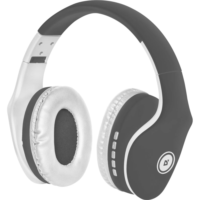Гарнітура (навушники з мікрофоном) Defender FreeMotion B525 Bluetooth + 3,5 мм, біло-сіра Гарнітура (навушники з мікрофоном) Defender FreeMotion B525 Bluetooth + 3,5 мм, біло-сіра