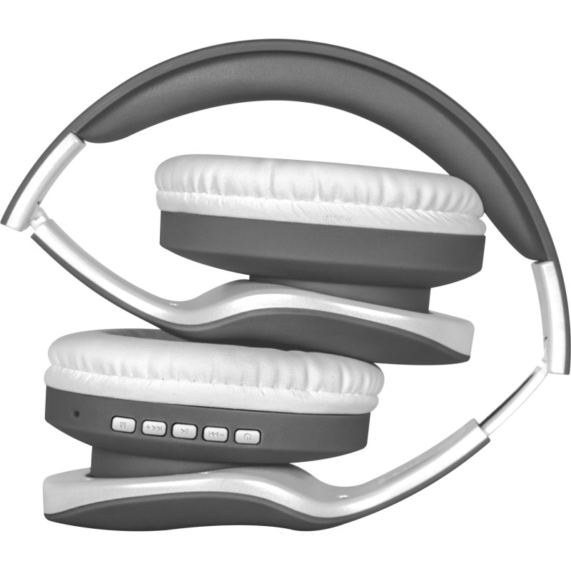 Гарнітура (навушники з мікрофоном) Defender FreeMotion B525 Bluetooth + 3,5 мм, біло-сіра Гарнітура (навушники з мікрофоном) Defender FreeMotion B525 Bluetooth + 3,5 мм, біло-сіра