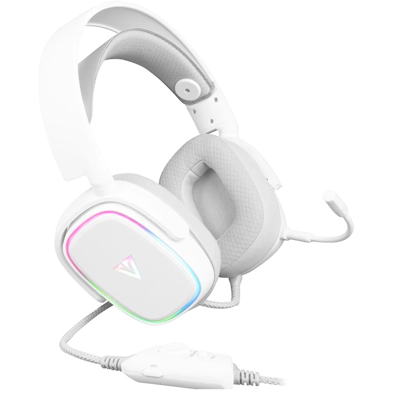 Ігрова гарнітура (навушники з мікрофоном) Modecom Volcano Prometheus 7.1 White USB