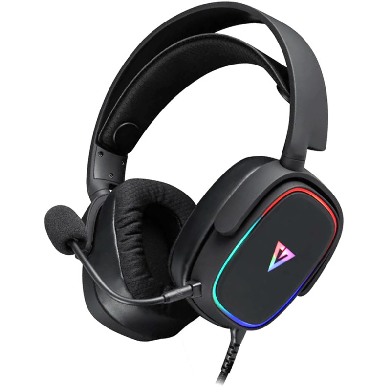 Игровая гарнитура (игровые наушники) Modecom Volcano Prometheus RGB 7.1 Black USB
