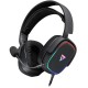 Игровая гарнитура (игровые наушники) Modecom Volcano Prometheus RGB 7.1 Black USB