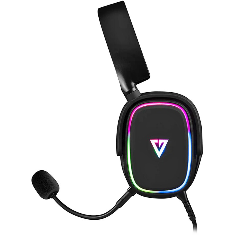Игровая гарнитура (игровые наушники) Modecom Volcano Prometheus RGB 7.1 Black USB